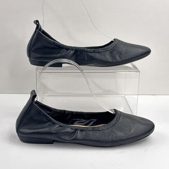 Vince Camuto Ballet Flats Shoes Womens Size 7.5 Black Slip On Comfort - Picture 3 of 12
